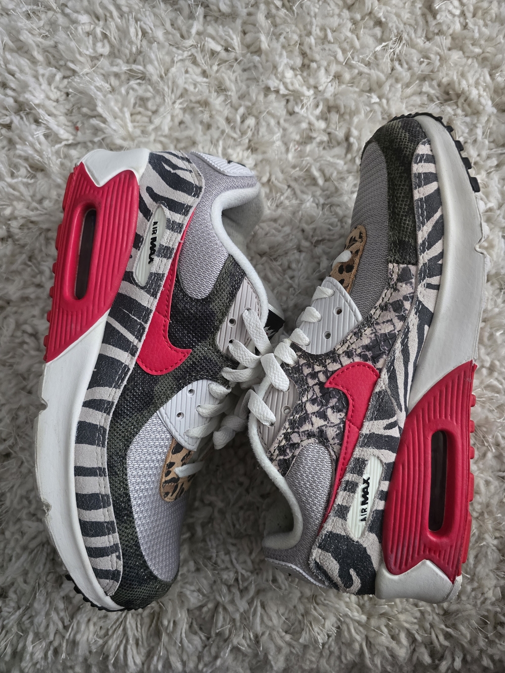 Nike Air Max 90 Wild Animal Print Sneakers Youth